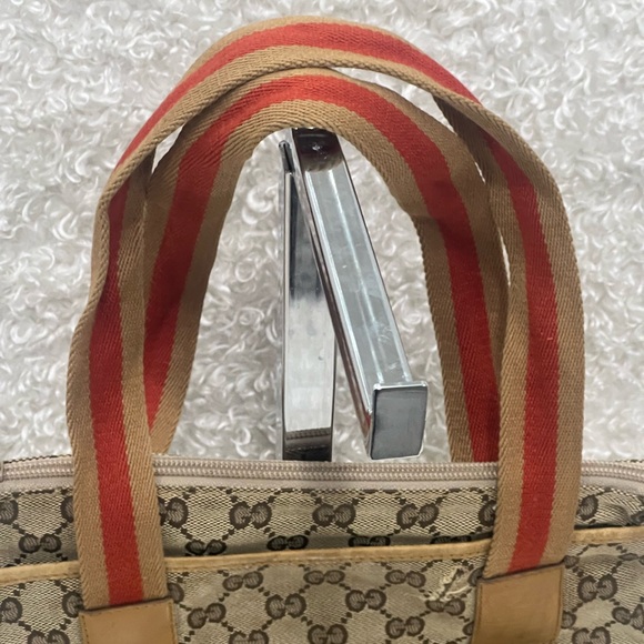 GUCCI GG Canvas Sherry Line Tote Bag - Picture 4 of 15